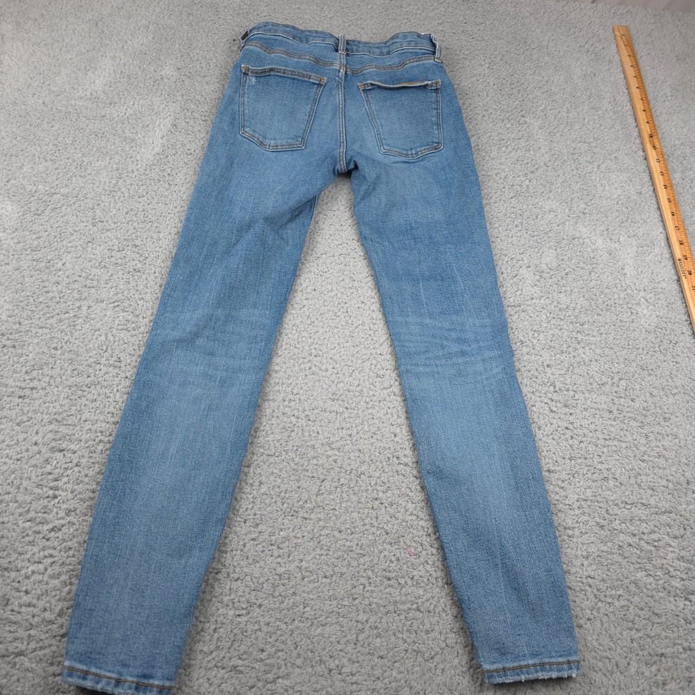 Zara‎ Womens Size 2 Light Wash Distressed Skinny Jeans Denim Casual - Picture 9 of 10